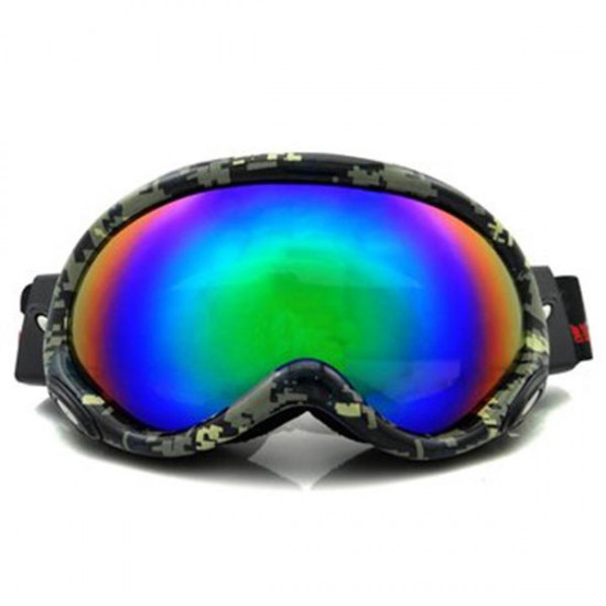 Electroplating Anti Fog Ski Goggles Fitted With Glasses Windproof Waterproof Climbing Goggles