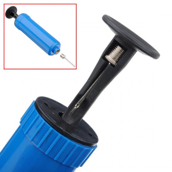 Soccer Football Basketball Compact Air Compressor Pump Needle Ball Adapter