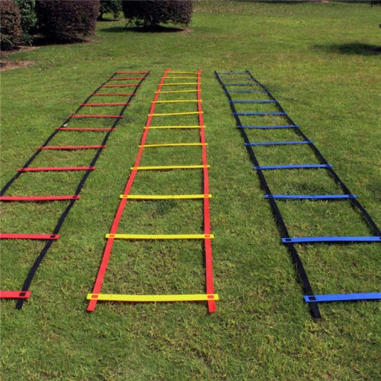 12 Rung Speed Agility Ladder Soccer Sport Ladder Training Carry Bag