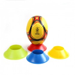 4cm*20cm Football Training Accessories Marker Discs PE Material Flexible Soccer Obstacle Cone Mark 4cm*20cm Football Training Accessories Marker Discs PE Material Flexible Soccer Obstacle Cone Mark