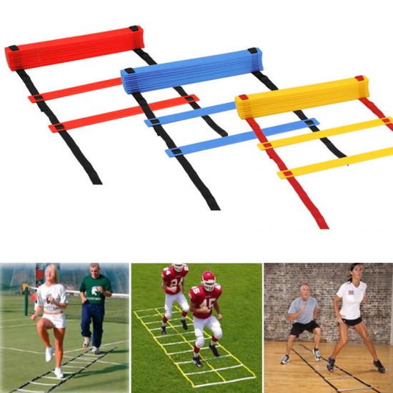 IPRee® 8 Rungs Speed Agility Ladder Soccer Sport Ladder Training Carry Bag