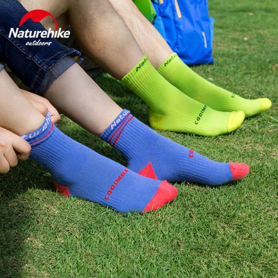 Naturehike NH17A016-W Coolmax Socks Quick Dry Elastic Cotton Stockings For Men Women