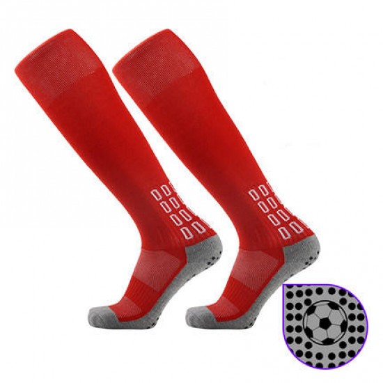 Men Women Anti-skid Soccer Socks Compression Football Stockings Thick Towel Bottom