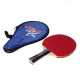 Long Handle Shake-hand Table Tennis Racket Waterproof Bag Pouch Red Indoor Table Tennis Accessory