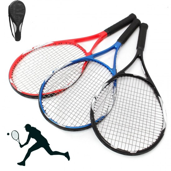 27inch Tennis Racket Racquet Carbon Fiber Equipped Anti-skid Handle Grip With Bag