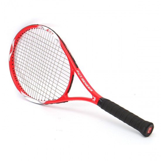 27inch Tennis Racket Racquet Carbon Fiber Equipped Anti-skid Handle Grip With Bag