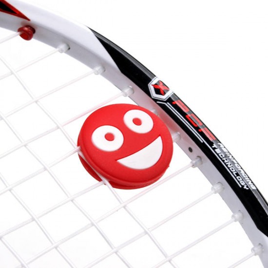 Smiling Face Tennis Racket Vibration Dampener Silicone Badminton Racquet Damper