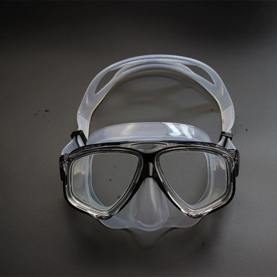 Anti Fog Waterproof Diving Swim Goggles Diving Glasses Face Mask Eyewear Tempered Glass Lens