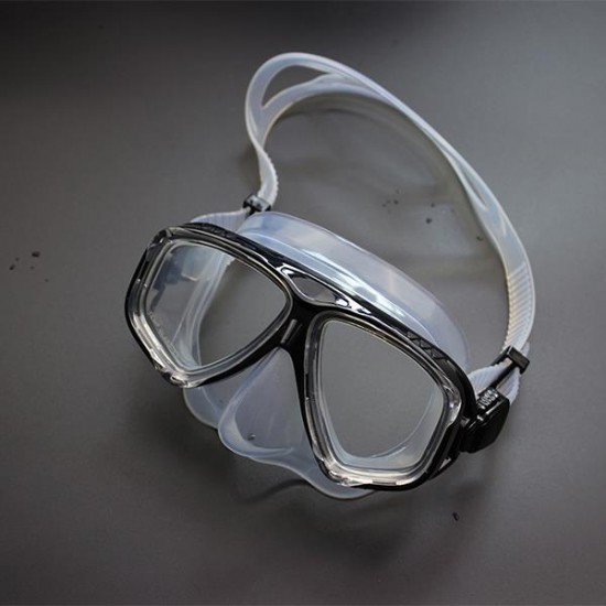 Anti Fog Waterproof Diving Swim Goggles Diving Glasses Face Mask Eyewear Tempered Glass Lens