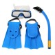 Junior Children Snorkeling Set Diving Mask Goggles Flippers Scuba Swimming Diving Kids Set