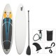 330x76x15CM 10FT SUP Inflatable Surfing Board Kits Soft Surfboard Stand Up Paddle Board with 3 Fin