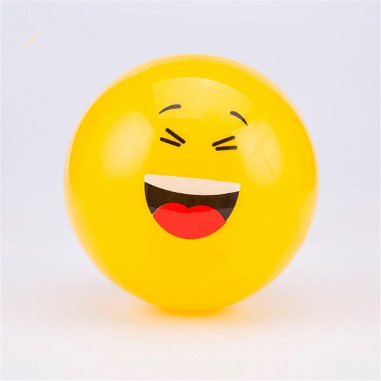 6/9inch PVC Emoji Beach Balls Inflatable Soft Ball Kids&Adult Water Play Pool Party Toys