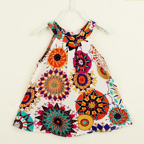 2015 Hot Baby Kids Girls Toddler Party Summer Jumper Skirt Bottega Veneta Floral Dress