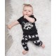 2Pcs New Toddler Baby Boys Fox T-shirts Long Pants Leggings Outfits Clothing Set Costume