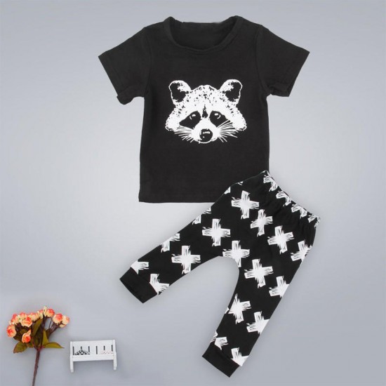 2Pcs New Toddler Baby Boys Fox T-shirts Long Pants Leggings Outfits Clothing Set Costume 2Pcs New Toddler Baby Boys Fox T-shirts Long Pants Leggings Outfits Clothing Set Costume