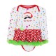4Pcs Baby Girl Headbrand Romper Skirt Outfit Shoes Suit Set