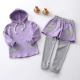 Baby Girls Casual Hooded Long Sleeve Top Pants Sets