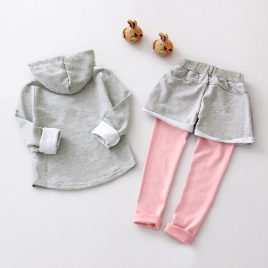 Baby Girls Casual Hooded Long Sleeve Top Pants Sets Baby Girls Casual Hooded Long Sleeve Top Pants Sets