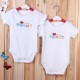 Baby Infant Newborn Cotton Love Mom Dad Romper Clothes Jumpsuit