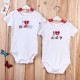 Baby Infant Newborn Cotton Love Mom Dad Romper Clothes Jumpsuit