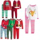 Winter Christmas Baby Kids Children Cotton Toddlers Xmas Santa Gifts Suit Nightwear Pajamas Sleep Bed Clothes