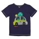2015 New Little Maven Lovely Car Baby Children Boy Cotton Short Sleeve T-shirt Top