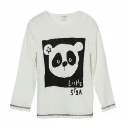 2015 New Little Maven Lovely Panda Baby Children Boy Cotton Long Sleeve Top