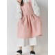 Children Girls Japanese Style Gardening Cooking Cotton Linen Aprons Dress with Pockets