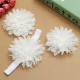 3pcs a Set Lace Flower Hair Band Soft Elastic Wear Accessories Barefoot Art Feet Baby Girls Headbrand