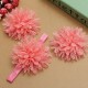 3pcs a Set Lace Flower Hair Band Soft Elastic Wear Accessories Barefoot Art Feet Baby Girls Headbrand