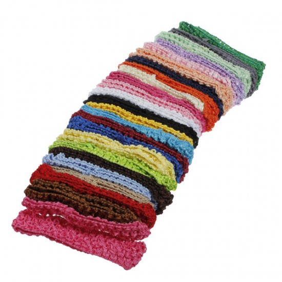 50 Bulk Girls Baby Toddler Crochet Headbrand Hair Band 50 Bulk Girls Baby Toddler Crochet Headbrand Hair Band