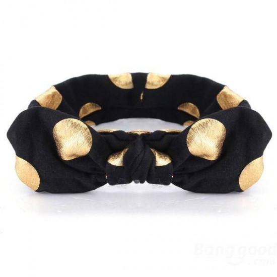 Baby Bowknot Rabbit Ears Knot Dot Pure Cotton Headbrand Hair Band Hair Accessory Baby Bowknot Rabbit Ears Knot Dot Pure Cotton Headbrand Hair Band Hair Accessory
