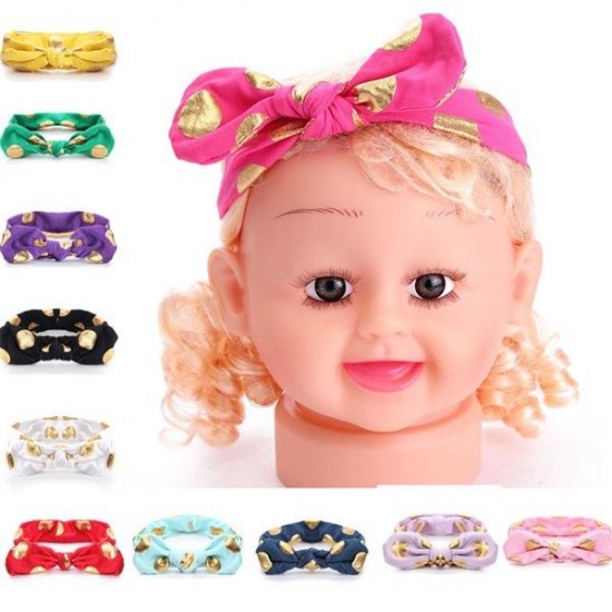 Baby Bowknot Rabbit Ears Knot Dot Pure Cotton Headbrand Hair Band Hair Accessory Baby Bowknot Rabbit Ears Knot Dot Pure Cotton Headbrand Hair Band Hair Accessory