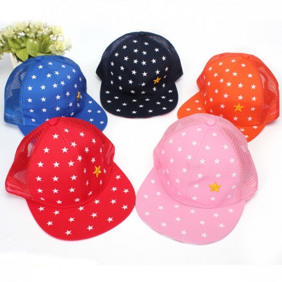 Baby Boys Kids Adjustable Baseball Hip-Hop Cap Little Star Flat Hat