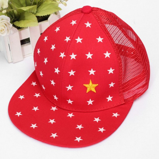 Baby Boys Kids Adjustable Baseball Hip-Hop Cap Little Star Flat Hat