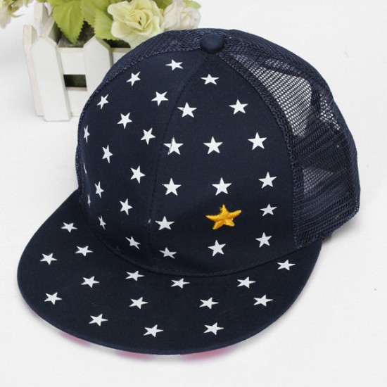 Baby Boys Kids Adjustable Baseball Hip-Hop Cap Little Star Flat Hat