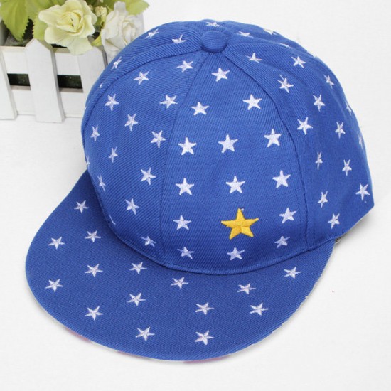 Baby Boys Kids Adjustable Baseball Hip-Hop Cap Little Star Flat Hat