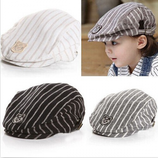 Baby Children Baseball Cap Summer Beret Stripe Hat Baby Children Baseball Cap Summer Beret Stripe Hat