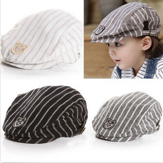 Baby Children Baseball Cap Summer Beret Stripe Hat