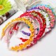 Children Girls Rose Floral Crown Bright-Colored Head Band