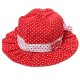 Toddler Baby Girls Sun Polka Dot Hat Bow Lace Cotton Bucket Cap Toddler Baby Girls Sun Polka Dot Hat Bow Lace Cotton Bucket Cap