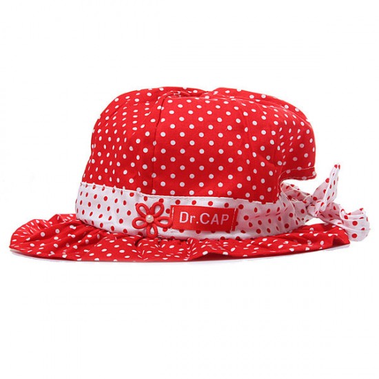 Toddler Baby Girls Sun Polka Dot Hat Bow Lace Cotton Bucket Cap Toddler Baby Girls Sun Polka Dot Hat Bow Lace Cotton Bucket Cap