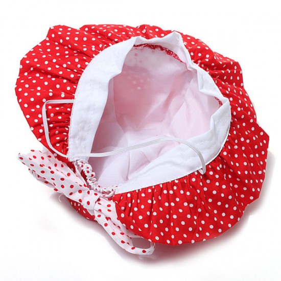 Toddler Baby Girls Sun Polka Dot Hat Bow Lace Cotton Bucket Cap Toddler Baby Girls Sun Polka Dot Hat Bow Lace Cotton Bucket Cap