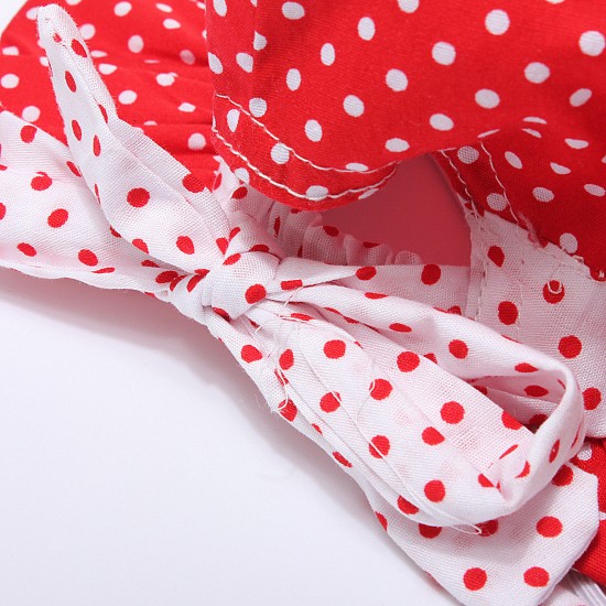 Toddler Baby Girls Sun Polka Dot Hat Bow Lace Cotton Bucket Cap Toddler Baby Girls Sun Polka Dot Hat Bow Lace Cotton Bucket Cap
