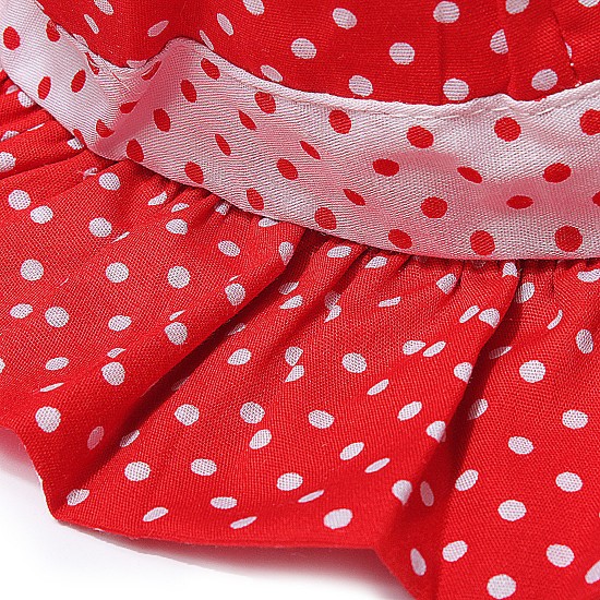 Toddler Baby Girls Sun Polka Dot Hat Bow Lace Cotton Bucket Cap Toddler Baby Girls Sun Polka Dot Hat Bow Lace Cotton Bucket Cap