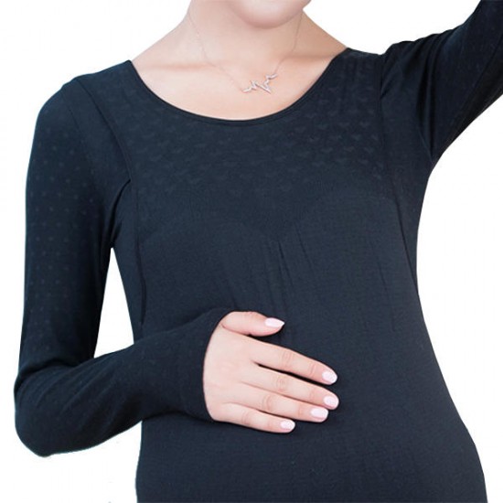 Cotton Warm Long Sleeve Breastfeeding Pregnant Women Lingerie Sets