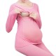 Cotton Warm Long Sleeve Breastfeeding Pregnant Women Lingerie Sets