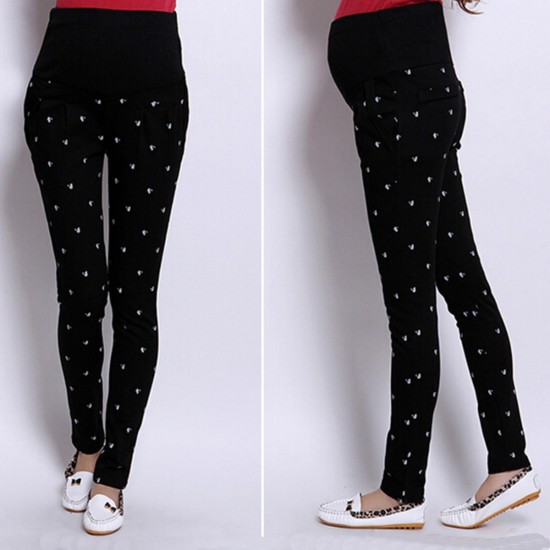 Abjustable Pregnant Women Abdominal Maternity Pants Belly Leggings Trousers