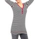 Women Striped Long Sleeve V-neck Casual Breastfeeding Clothing Tops