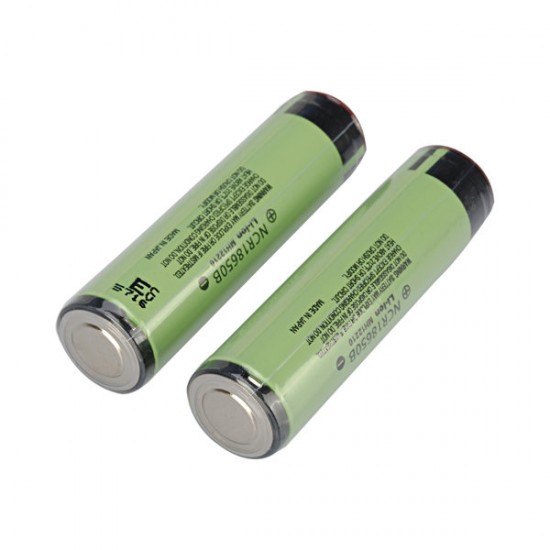 2PCS NCR 18650B 3.7V 3400mAh Protected Rechargeable Lithium Battery